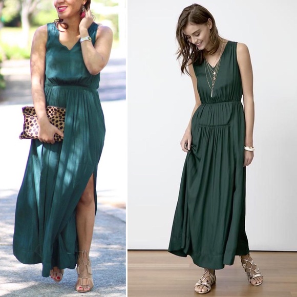 banana republic goddess maxi dress